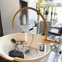 Shampoo Bowl Waterfall Head Spa Head Spa Equipment Adjustable to Fit Most Shampoo Basin Bed Massage Salon Equipment