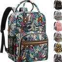 Diaper Bag Backpack Tote for Women Large Capacity, Baby Bag with Insulated Pockets Multifunctional Diaper Bags For Baby Girl Boy Waterproof Baby Bags For Boys Girls Mama Maternity Bag Colorful Leaves