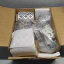 Upgraded72" Tall Dimmable Floor Lamp, Modern Standing Lamp with Elegant Metal Cage, Industrial Tree Floor Lamps for Living Room, Bedroom, Study Room, Office (3 x 800LM LED Bulbs Included) - Silver