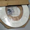 Bemis 500EC Durable Wood Toilet Seat with Easy Clean Hinges, Made in USA, Round, Biscuit
