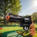 Toy Guns with 12 Soft Bullets, Toy Pistol Cap Gun, Foam Dart Blaster with 6 Shell Ejecting, Soft Foam Blasters, Gifts for Boys Kids Girls Ages 6 7 8 9 10 11 12+(Brown)