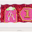 50pcs 7x4.33x1.5 Inch White Bakery Boxes with Window Cookies Chocolate Truffle Macaron Cakesickle Boxes Browines Treat Boxes for Christmas Valentine's Easter Mother's Day