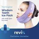 REVIX Wisdom Teeth Ice Pack Head Wrap with 3D Sewing Jaw Ice Pack for Face Oral Surgery Pain Relief for TMJ, Tooth Extraction & Teeth Removed, Extra Snug Fit with 4 Hot Cold Gel Packs, Lavender-Pack 1
