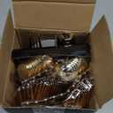 LIYH 102 Pcs Gold Plastic Silverware Disposable, Plastic Gold Utensils Heavyduty - Disposable Cutlery Includes Knives Forks and Spoons for Party, Birthday,Wedding Events