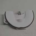 Orzbow Foldable Potty Training Seat, Toddler Toilet Seat for Travel with Suction Cups | Firmly Adhere and Adjustable Length | Fits Most Adult Toilets, with Splash Guard, Easy to Clean, Ivory White