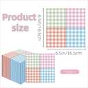 2 x 100 Pcs Gingham Pastel Checkered Napkin 2 Ply Disposable Scalloped Cocktail Napkins Plaid Paper Decoration for Wedding Birthday Beverage Fiesta Baby Shower 6.5 x 6.5 Inches