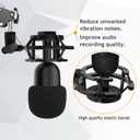 Razer Seiren Mini Boom Arm Mic Stand with Pop Filter, Shock Mount, Upgraded Heavy Duty Clamp, Adjustable Suspension Scissor Boom Arm Stand for Razer Seiren Mini USB Streaming Microphone Frgyee