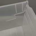 Akro-Mils 30088 Plastic Nesting ShelfMax Storage Bin Box, (18-Inch x 8-Inch x 6-Inch), Clear, (8-Pack)