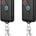 Kingdder 2 Pieces Garage Door Remote Compatible with Guardian 2211 L 2 Button Garage Door Remote Transmitter 303mhz/390mhz Gate Opener Transmitter with Keychain