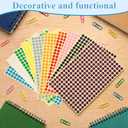 Thinp 2600 Pcs Colored Dot Stickers, 0.3 Inch 10 Colors Small Circle Stickers Round Color Coding Labels with Strong Adhesion Removable Dot Labels for Office Classroom and Home Organization