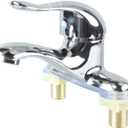 Bathroom Faucet, Zinc Alloy 2-Hole Mixer Tap, Single Handle Bathroom Sink Faucet, 2 Hole Single Handle Hot and Cold Water Mixer Tap, for Hot and Cold Water, Bathroom Faucet, for Home and Hotel