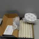 Rechargeable Flameless Taper Candles 6 Pcs LED Taper Flickering Candles with Charging Station and Remote Timer for Wedding Christmas Home Decor