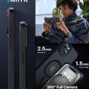 Magnetic for iPhone 15 Case,Upgraded [Full Camera Protection][Compatible with Magsafe][Military Grade Drop Protection]Shockproof Protective Slim Translucent Matte Phone Case for iPhone 15,Black