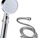 Shower Head,5 Functions High Pressure Shower Heads with Handheld,with Pause Button, High Flow Hand Held Shower Head, Handheld Showerhead Set Equipped with Stainless Steel Hose