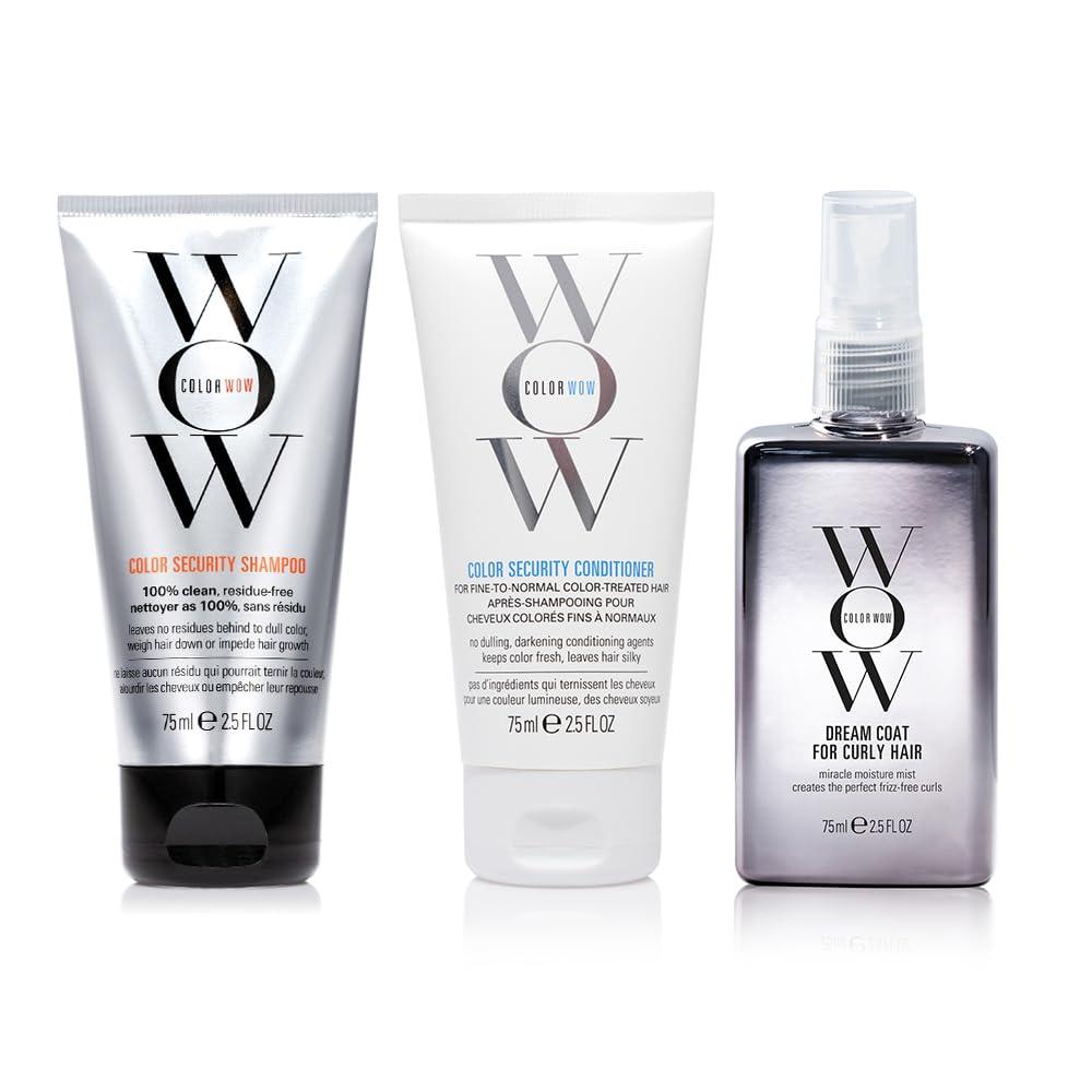 COLOR WOW Dream Coat for Curly Hair  Frizz-Free Curls Made Easy | Moisture-Boosting Spray, Curl-Enhancing Formula (2.5 Fl Oz (Pack of 3))