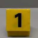 10 Pcs Evidence Markers Detective Scene Markers Decorations Number ID Tents for Clue Game Murder Theme Halloween Party Supplies, Yellow