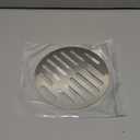 Vonty Stainless Steel Round Floor Drain Cover 6 Inch - Outlet Diameter, 14 Holes Silver Tone