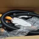 GEVEELIFE Drywall Sander, 880W 7.33A Electric Drywall Sander with Vacuum Dust Collector, 5 Variable Speed 1000-2100RPM, LED Light, Foldable & Extendable Handle, 12 Sanding Discs (Orange)