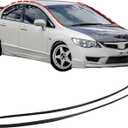 XQSMWF Pair L&R Molding Drip Side Set Compatible with Honda Civic 1.3L 1.8L 2.0L 2006-2011 73168-SNA-013 73158-SNA-013 Windshield Roof Molding Trim Set