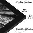 Americanflat 21x28 Poster Frame with Polished Plexiglass - Black Picture Frame - Wide Photo Frames Made of Engineered Wood for Vertical or Horizontal Wall Display - Epic Collection - Black