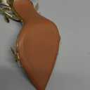 sexytag Gold Heels Clear Stiletto High Heels Pointed Open Toe Flower Strappy Slingback Heeled Sandals for Women Wedding Dress Party Prom Heel Gold Size 8