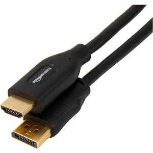 Amazon Basics DisplayPort to HDMI Cable, Uni-Directional, 4K@30Hz, 1920x1200, 1080p, 6 ft, Black