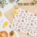 Giosve Pink Preppy Beach Kitchen Towels, Coastal Pink Starfish Seashell Beachy Hand Towels for Bathroom, Preppy Beach Decor Dish Tea Towels for Kitchen, Coastal Bathroom Decor, 16x24 Inch