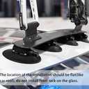 ROCKBROS Suction Cup Bike Rack for Car Roof Top Sucker Bike Rack Quick Release Aluminium Alloy Bike Carrier with Sucker for 2 Bike