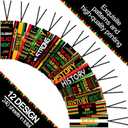 Skyygemm 240 Pcs Black History Month Bookmark Bulk Double Sided Inspirational Bookmarks African American Celebration Gifts with Ribbon for Women Men Black History Month Juneteenth Day Party Favor Gift