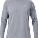 Roadbox UPF 50+ Sun Shirts for Men, UV Protection Long Sleeve Swim Shirt, Lightweight Rash Guard for Fishing Hiking Running, XL