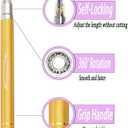 Goothdurs Speed Jump Rope Tangle-Free with Ball Bearing - Adjustable & Self-Locking Aluminum Skipping Ropes with Carrying Pouch Ideal for Crossfit Training, Boxing, and MMA Workouts (8.85 ft(for Height&lt;5'9"), A4-Gold)