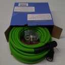 PWACCS Pressure Washer Hose 50 FT x 1/4", Power Washer Hose Kink Resistant, Universal High-Pressure Washing Extension Hoses Replacement, Compatible with M22 Stainless Steel Fittings, 3600 PSI, Green (50 FT/Upgraded Fittings)
