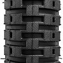 YUNSCM 2-PCS 18" Bike Tires 18x1.95/53-355 and 18" Bike Tubes Schrader Valve Compatible with Kid Bike 18 x 1.95 18x2.0 All-Terrain Bicycle Tires and Tubes (Y-1028)