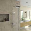 Abbey 10 x 34 1/2 Shower Faucet Set with Handshower, Chrome