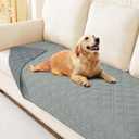 hyha Waterproof Dog Bed Blanket, Soft Pet Blankets, Waterproof Couch Cover for Dogs, Reversible Sofa Covers Washable for Furniture (30x70 Inch, Grey/Dark Grey)