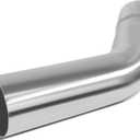 DNA MOTORING ZTL-PP-30-45-SS 45 Degree DIY Custom Mandrel Exhaust Tubing, 3" OD, Stainless Steel,Universal Fit,Polished Finish