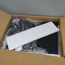 Yoobure Side Table with Storage, LED Night Stand with Charging Station, End Tables Living Room, Nightstand for Bedroom with Adjustable Fabric Drawer, 3-Tier Wood Bedside Table, Black