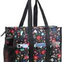 ABAMERICA Nurse Bags for Work Nursing Bag Multiple Pockets Waterproof Organizing Zip Top Clinical Bag for Nursing Students