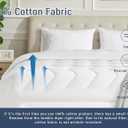 Pillow Cases, Standard Queen Size Cotton Percale Weave Pillowcases, Pre-Shrunk Breathable and Hypoallergenic Pillowcases, Set of 2 (2 Piece Standard/Queen 20 Inch x 30 Inch, White)