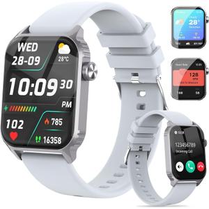 Smart Watch for Men, 120 Sports Modes Smartwatch with 1.83" HD, Alexa Built-in, Heart Rate/Sleep Monitor, IP67 Waterproof, Bluetooth Call & Music Control Fitness Watch for iPhone/Android (Gray)