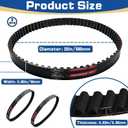 2Pcs Power Grip Primary Belts, Compatible with Surron Motorcycle Drive Belt. Replaces Power Grip-GT4 560-8m. Compatible with Sur-Ron Light Bee/X, Segway X260/X160, And Talaria XXX Off-Road Motorcycles