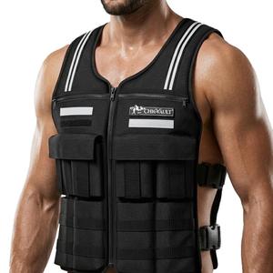 Adjustable Weighted Vest With 2-20LB Detachable Soft Silicone Counterweight