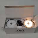 KDG 2 Pack Cordless Table Lamp,Portable LED Desk Lamp, 5000mAh Battery Operated, 3 Color Stepless Dimming Up, for Restaurant/Bedroom/Bars/Outdoor Party/Camping/Coffee Shop Night Light  (Black-2)