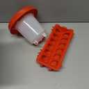 Chicken Feeder and Waterer kit-Flip Top Chick Feeder with 12 Feeding Hole and 1 L Plastic Waterer,Baby Chick Starter Kit for Small Poultry