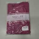 Missufe Women's Summer Boat Neck Short Sleeve Cut Out Knit Bodycon Casual Dress (Purple, M)