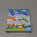 Fuwidvia 3 Pack Airplane Launcher Toys, 13.2'' LED Foam Glider Plane Toy for Boys, 2 Flight Modes Outdoor Flying Toys Birthday Gifts for Boys Girls 4 5 6 7 8 9 10 11 12 Year Old (Blue&Green&Orange)