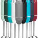 Chefman Immersion Stick Hand Blender with Stainless Steel Blades, Powerful Electric Ice Crushing 2-Speed Control Handheld Food Mixer, Purees, Smoothies, Shakes, Sauces & Soups, Grey