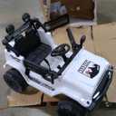 CABIHOME 24v Kids Electric Ride-on Car 2-Seater Off-Road Vehicle Designed for Music, LED Lights, Durable Plastic and Iron Build, Suitable for Children Ages 3-8, Includes 12v7AH Longwei Battery (White)