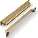 2 Pack 7 Inch Center to Center Burnished Antique Brass Cabinet Cup Pulls Vintage Drawer Pulls Kitchen Hardware Aged Bronze Channing Cup Pulls Drawer Handles Knobs 7 inch Hole Center