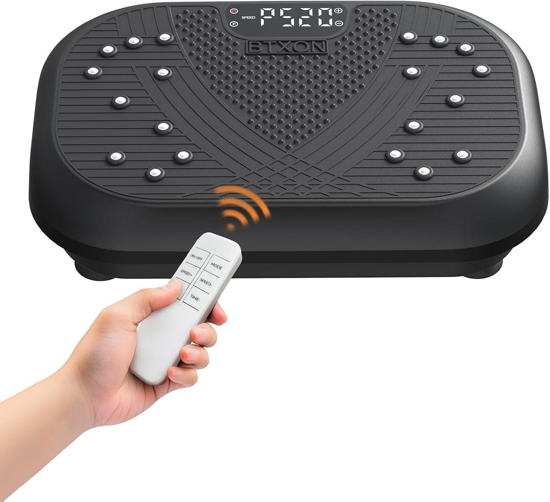 Vibration Plate Exercise Machine - Vibration Plate for Lymphatic Drainage, Whole Body Workout Equipment for Women Men Power Shaping Waver Vibrating Board at Home Gym Fitness Platform